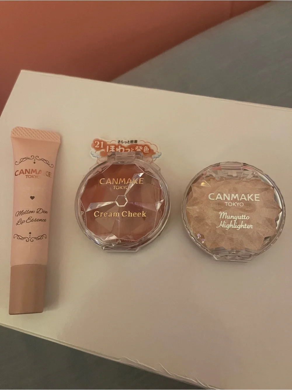 CANMAKE Cream Cheek & Highlighter Duo in Peach-Pink